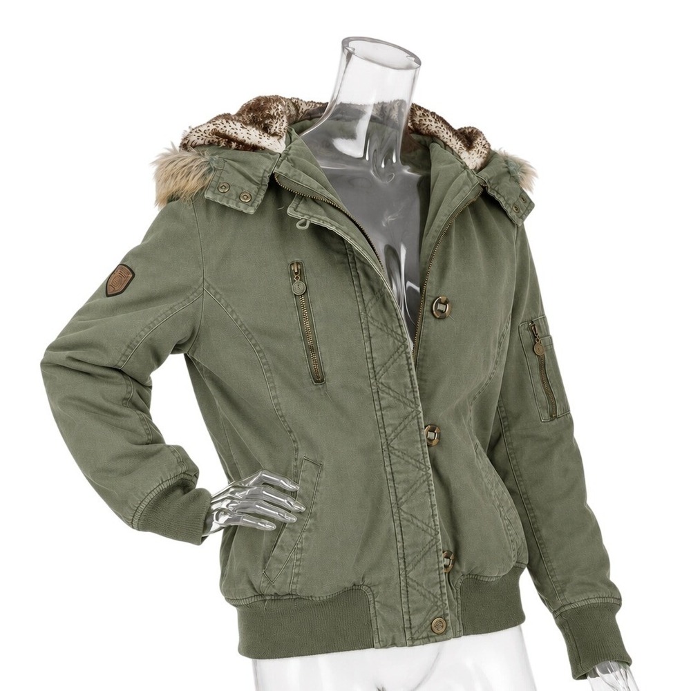 Urban Republic Collection women's faux fur-lined bomber jacket SKUW740